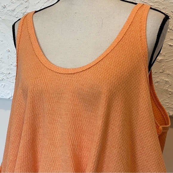 Free People Womens Sing La La Tank Top Orange Relaxed Fit Sz XS. - Picture 4 of 8